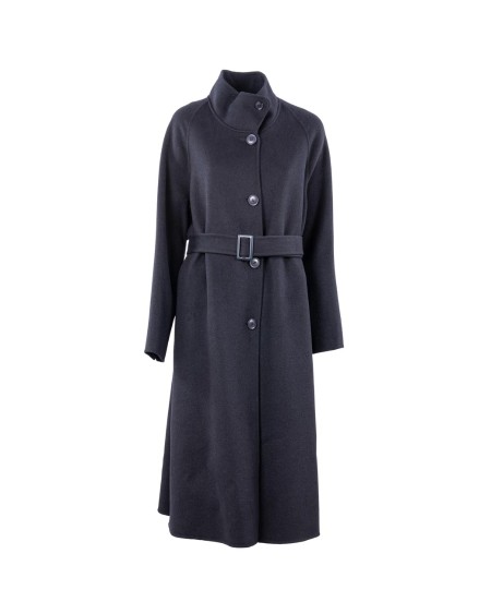 Shop EMPORIO ARMANI  Cappotto: Emporio Armani cappotto in misto lana.
Collo alto.
Abbottonatura decentrata.
Maniche lunghe.
Cintura coordinata in vita.
Tasche laterali.
Capo sfoderato.
Composizione: 56% lana vergine, 39% poliestere, 2% viscosa, 2% poliammide, 1% acrilica.
Made in China.. EW001301 AF14263-UB115